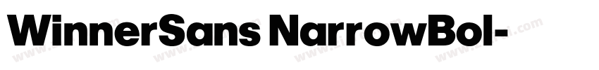 WinnerSans NarrowBol字体转换